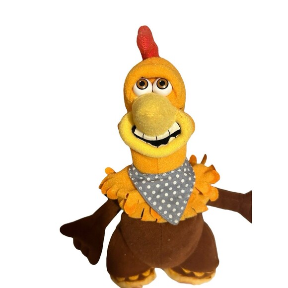 Vintage 2000 Chicken Run Plush Stuffed Toy Rocky Rooster 9" Playmates Dreamworks - Picture 5 of 5